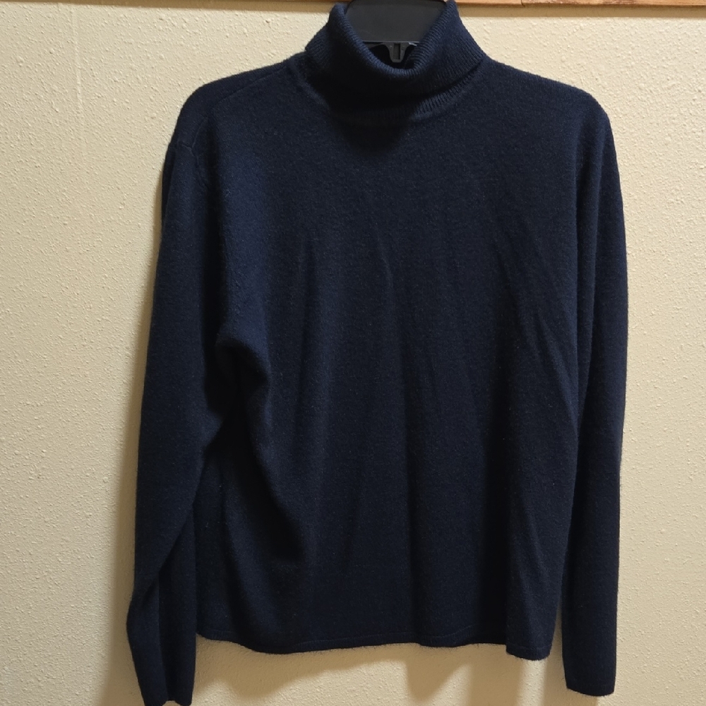 Sag Harbor Womens Black Turtleneck Sweater
